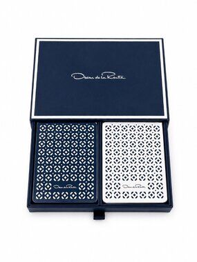 Oscar de la Renta Mosaico Playing Cards Boxed Set 2015 NEW Crystal Charity Ball
